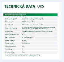 Technická data CowWelder UR5